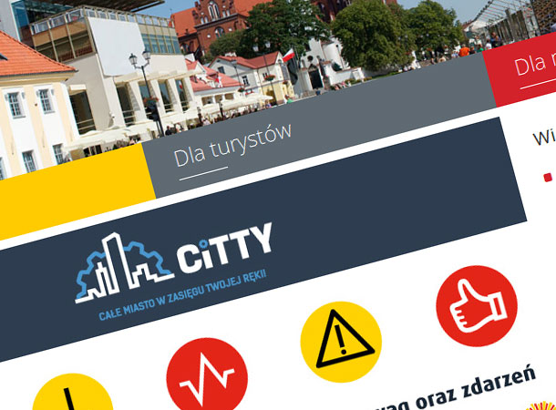 Wycinek strony głównej Oficjalnego Portalu Miasta Białystok